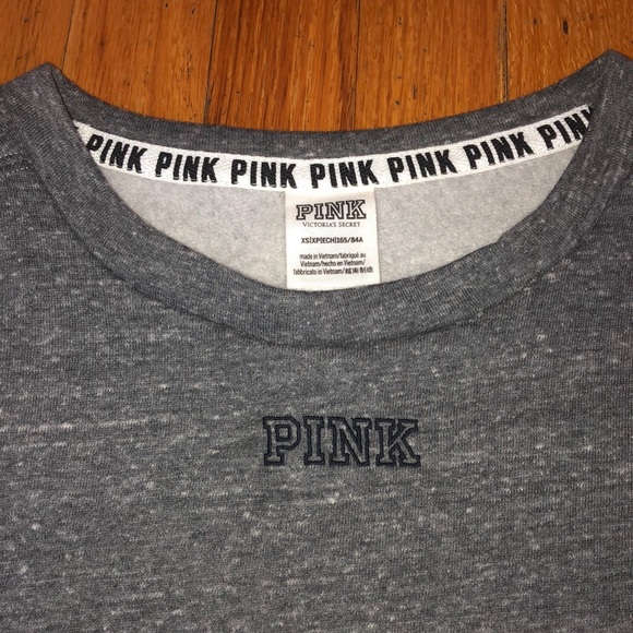 PINK sweatshirt (no hood) size XS - Picture 3 of 4